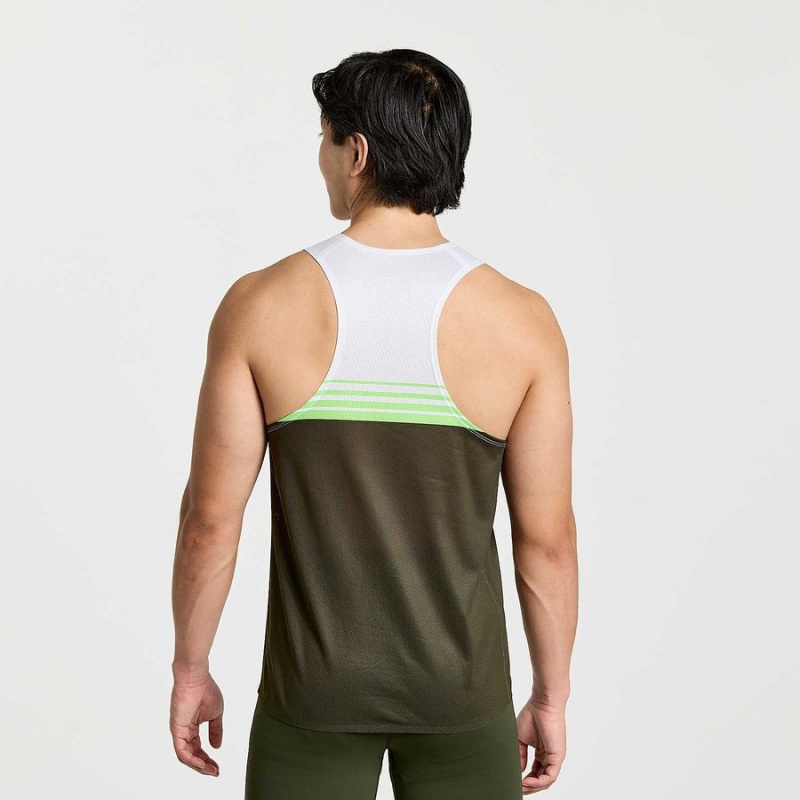 Saucony Elite Singlet Férfi Trikó Umbra | Hungary S71863-V24