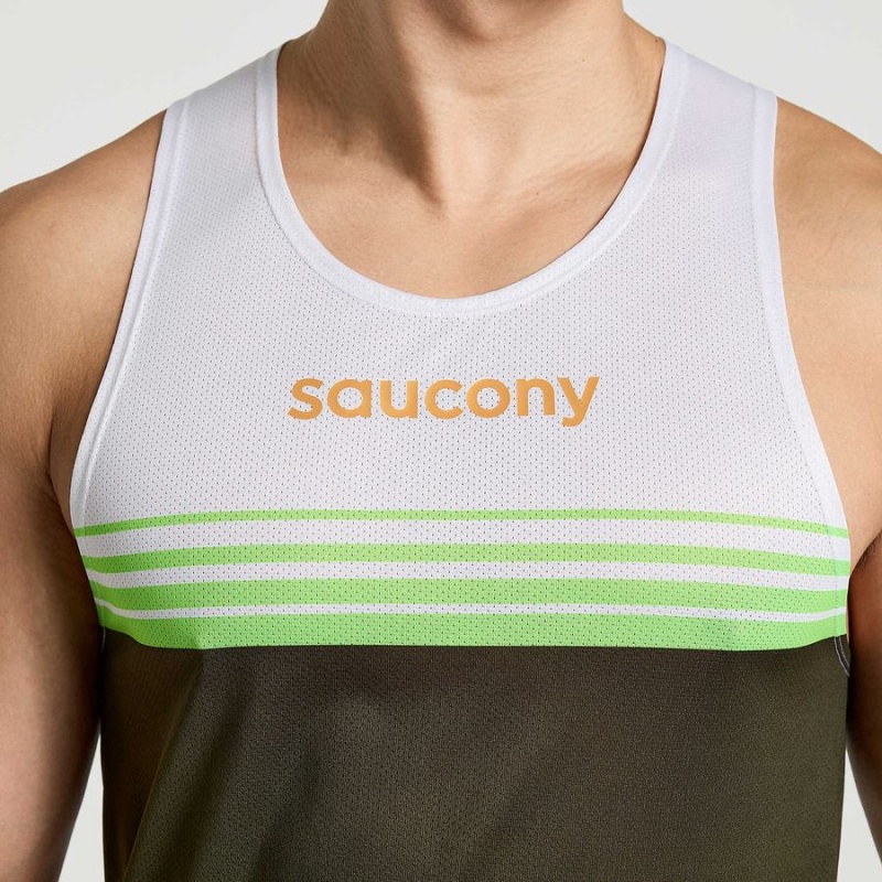 Saucony Elite Singlet Férfi Trikó Umbra | Hungary S71863-V24