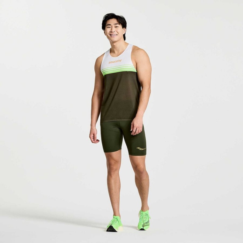 Saucony Elite Singlet Férfi Trikó Umbra | Hungary S71863-V24