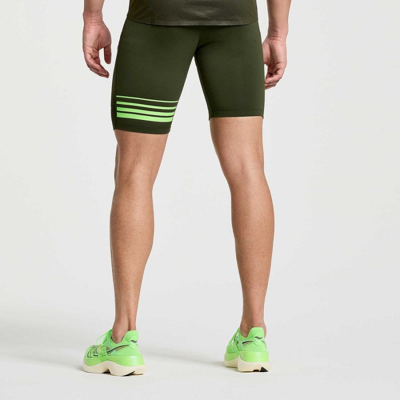 Saucony Elite Tight Férfi Rövidnadrág Umbra | Hungary S95643-B65