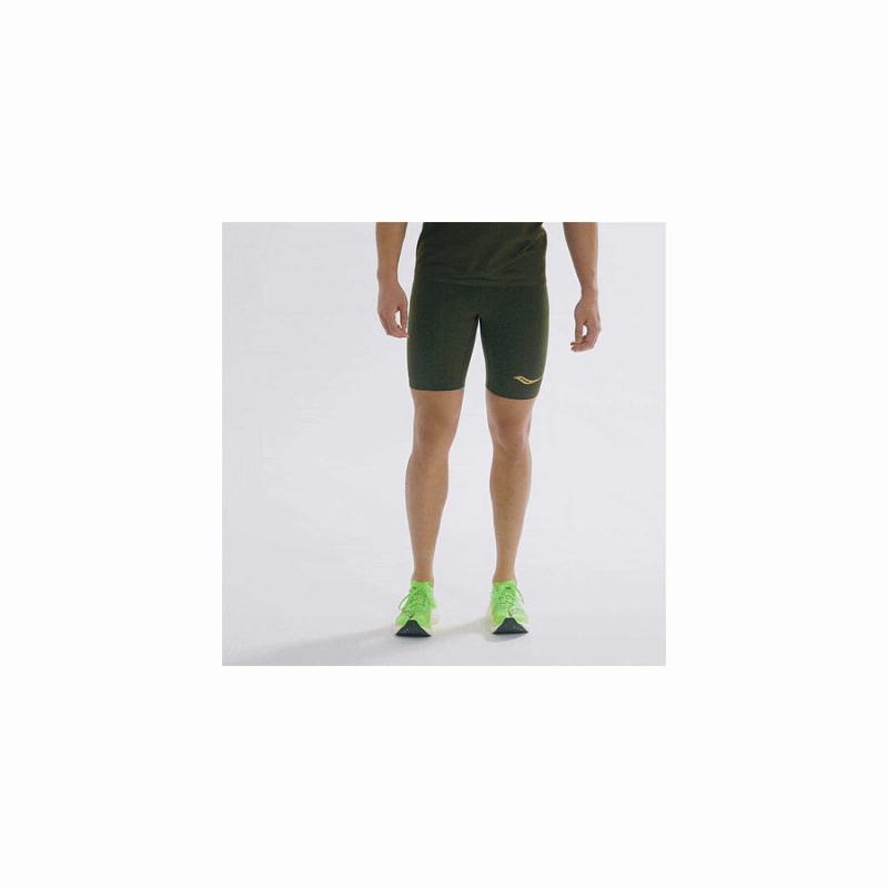 Saucony Elite Tight Férfi Rövidnadrág Umbra | Hungary S95643-B65