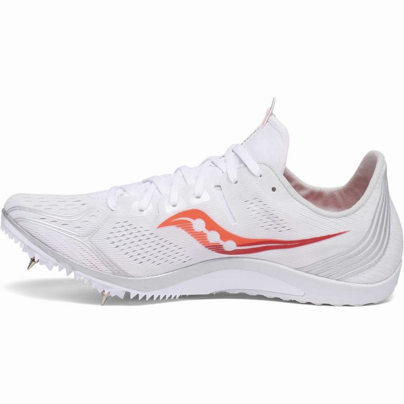 Saucony Endorphin 3 Spike Női Szöges Cipő Fehér Piros | Hungary S21863-L39