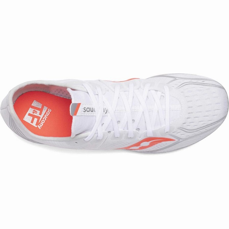 Saucony Endorphin 3 Spike Női Szöges Cipő Fehér Piros | Hungary S21863-L39