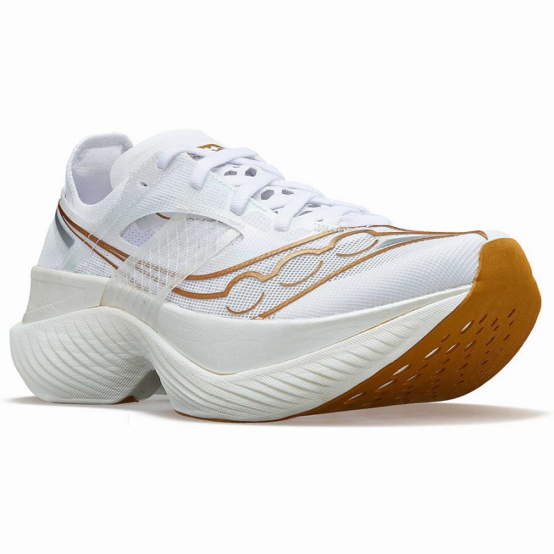 Saucony Endorphin Elite Férfi Futócipő Fehér Arany | Hungary S12397-K42