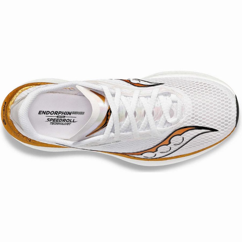 Saucony Endorphin Pro 3 Férfi Futócipő Fehér Arany | Hungary S90618-J18