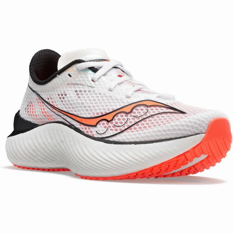 Saucony Endorphin Pro 3 Férfi Futócipő Fehér Fekete Piros | Hungary S05867-K47