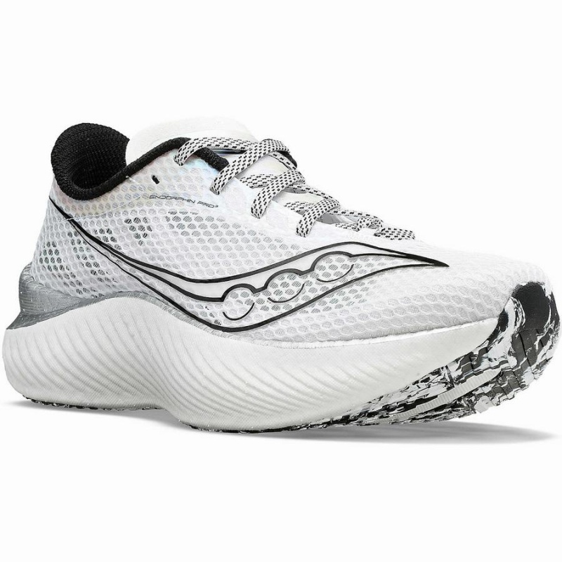 Saucony Endorphin Pro 3 Férfi Futócipő Fehér Fekete | Hungary S23710-E32