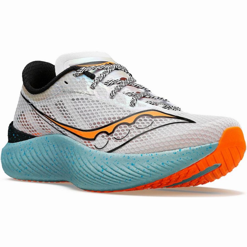 Saucony Endorphin Pro 3 Férfi Futócipő Szürke Narancssárga | Hungary S09174-Q04