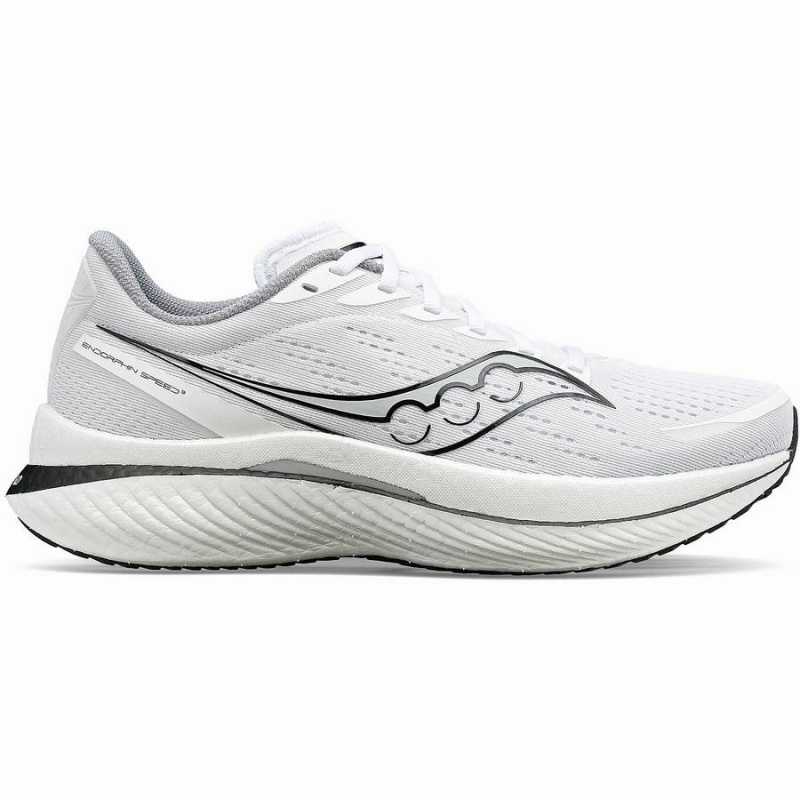 Saucony Endorphin Speed 3 Férfi Futócipő Fehér Fekete | Hungary S01865-Q92