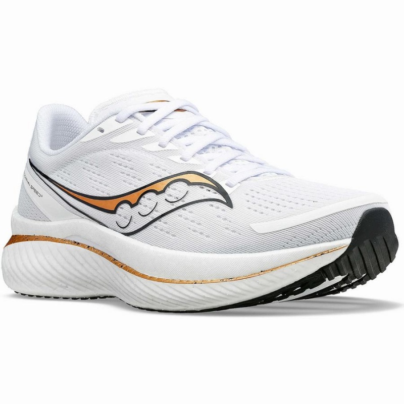 Saucony Endorphin Speed 3 Férfi Futócipő Fehér Arany | Hungary S76852-X62