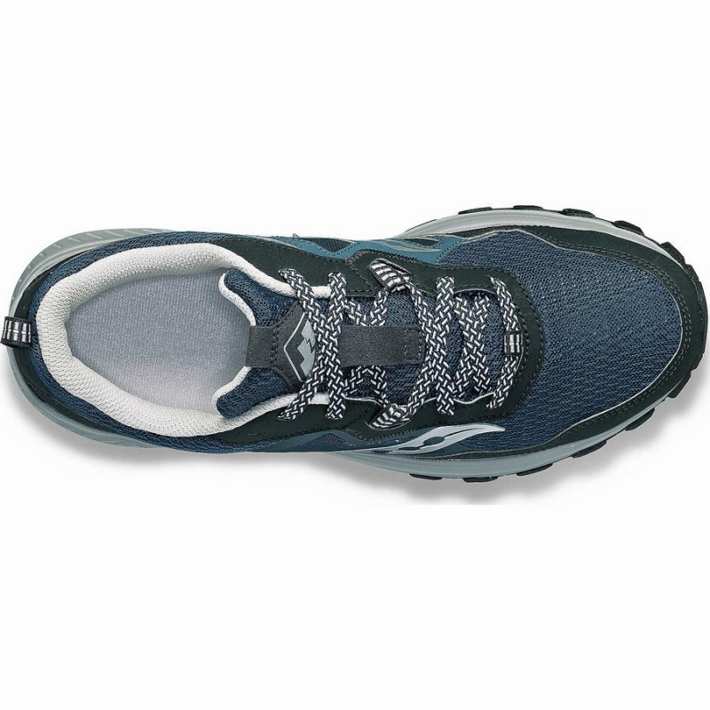 Saucony Excursion TR16 Wide Férfi Terepfutó Cipő Sötétkék Titán | Hungary S36975-W87