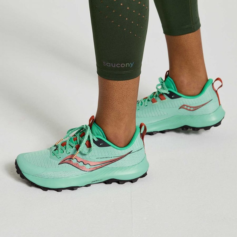 Saucony Explorer Utility Crop Női Harisnyanadrág Sötétzöld | Hungary S10426-B61