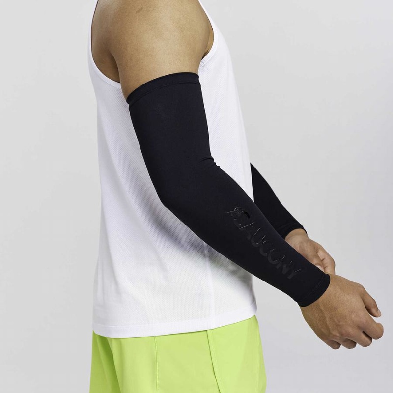 Saucony Fortify Arm Sleeves Férfi Karmelegítő Fekete | Hungary S30257-C92