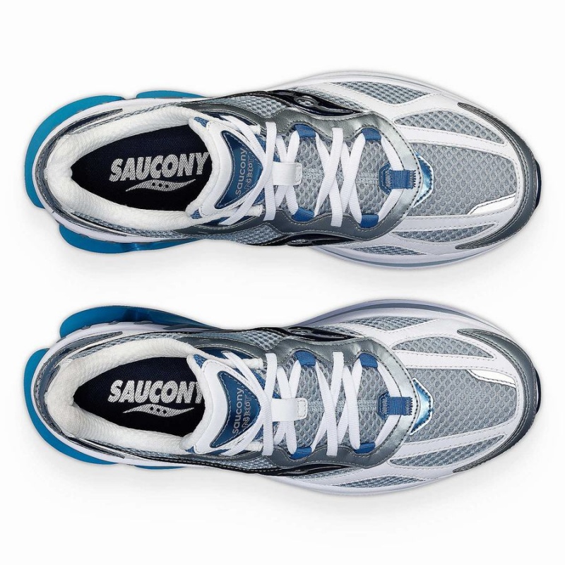 Saucony Grid NXT Férfi Utcai Cipő Fehér Világos Kék | Hungary S39258-K98