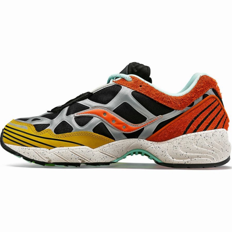 Saucony Grid Web Trailian Férfi Utcai Cipő Barna Mustár | Hungary S51263-A41