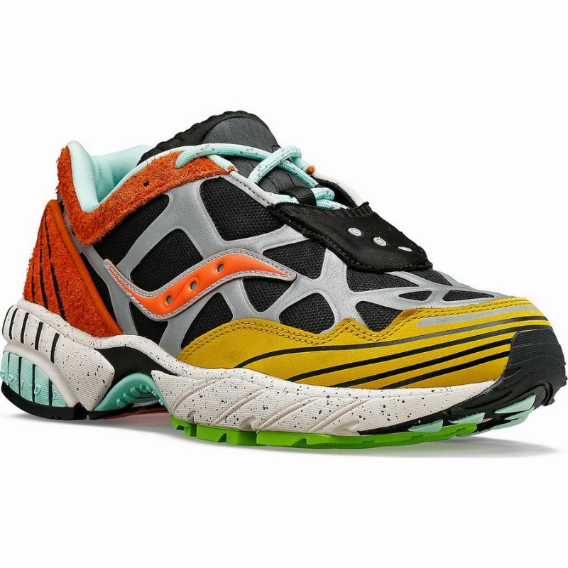 Saucony Grid Web Trailian Férfi Utcai Cipő Barna Mustár | Hungary S51263-A41