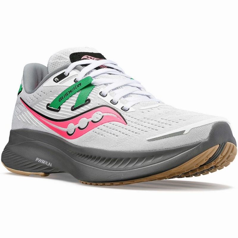 Saucony Guide 16 Női Futócipő Fehér Szürke | Hungary S36145-G25