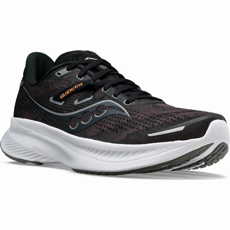 Saucony Guide 16 Wide Férfi Futócipő Fekete Fehér | Hungary S90367-F10