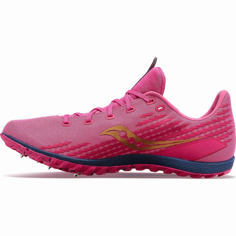 Saucony Havok XC 3 Spike Férfi Szöges Cipő Rózsaszín Sötétkék | Hungary S47593-L94