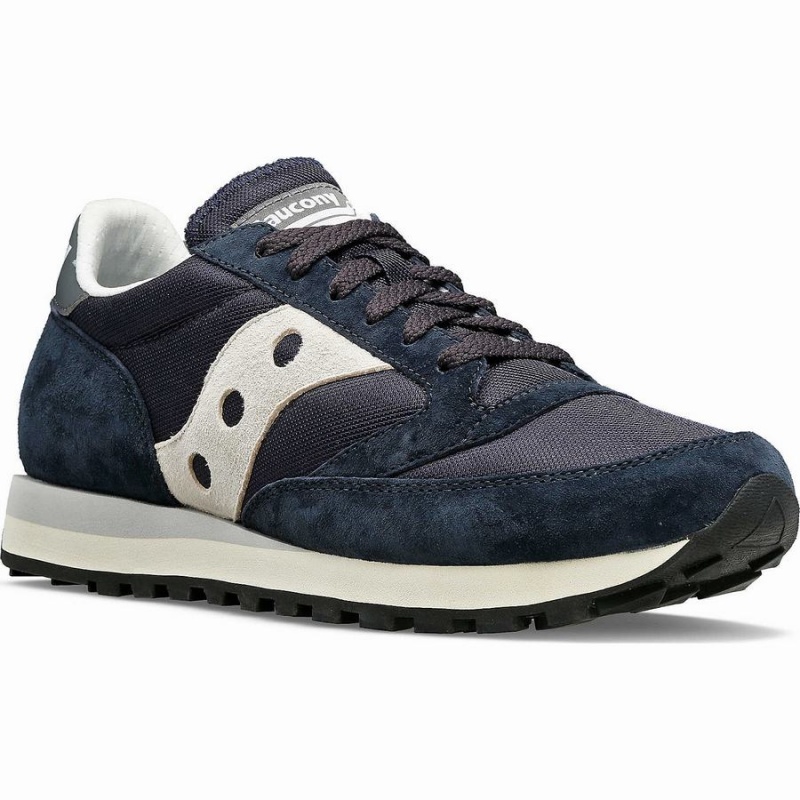 Saucony Jazz 81 Férfi Utcai Cipő Sötétkék Szürke | Hungary S72439-R91