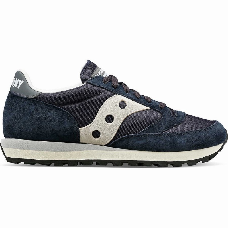 Saucony Jazz 81 Férfi Utcai Cipő Sötétkék Szürke | Hungary S72439-R91