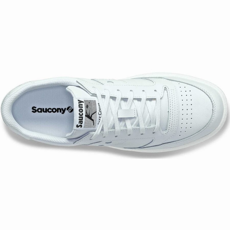 Saucony Jazz Court PU Férfi Utcai Cipő Fehér Fehér | Hungary S08961-L76