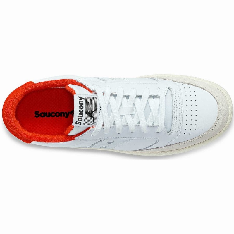 Saucony Jazz Court Sport Férfi Utcai Cipő Fehér Piros | Hungary S03179-B80