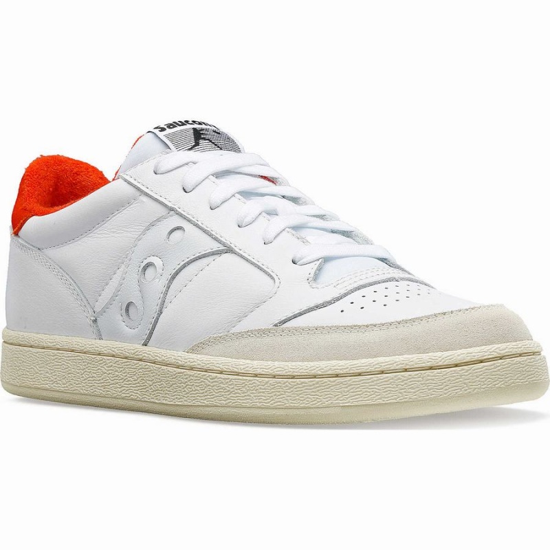 Saucony Jazz Court Sport Férfi Utcai Cipő Fehér Piros | Hungary S03179-B80