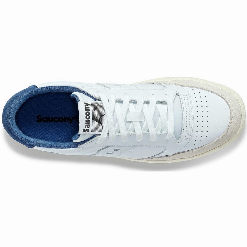 Saucony Jazz Court Sport Férfi Utcai Cipő Fehér Kék | Hungary S03975-N97