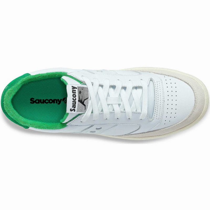 Saucony Jazz Court Sport Férfi Utcai Cipő Fehér Zöld | Hungary S79850-M46