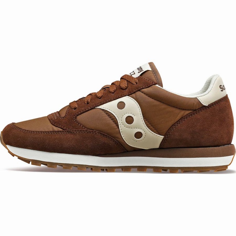 Saucony Jazz Original Férfi Utcai Cipő Barna Krém | Hungary S95038-N92