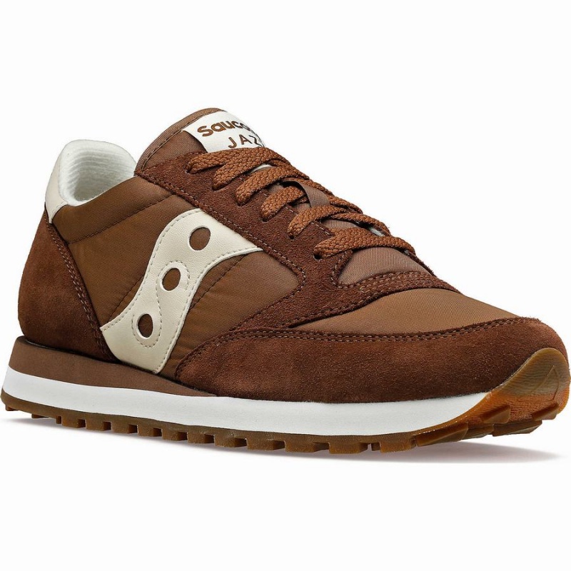 Saucony Jazz Original Férfi Utcai Cipő Barna Krém | Hungary S95038-N92