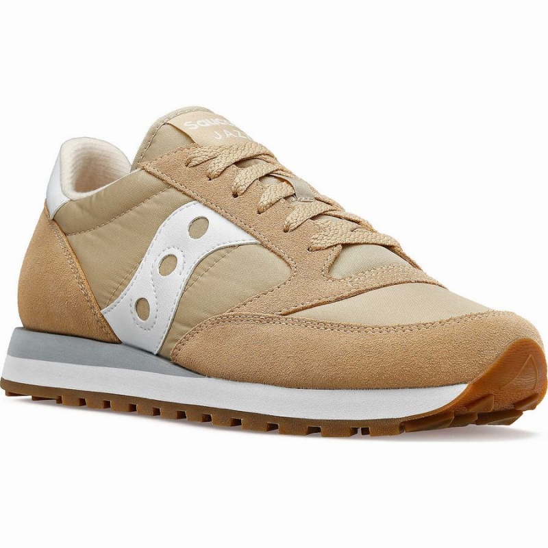 Saucony Jazz Original Férfi Utcai Cipő Bézs Fehér | Hungary S01985-A29