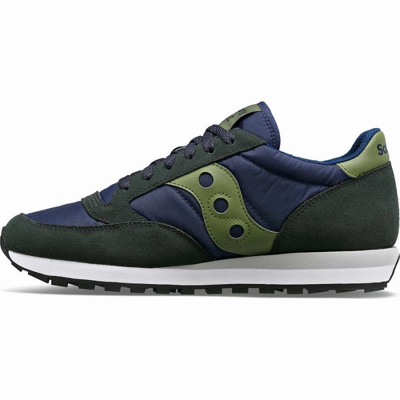 Saucony Jazz Original Férfi Utcai Cipő Sötétkék Zöld | Hungary S62389-Z75