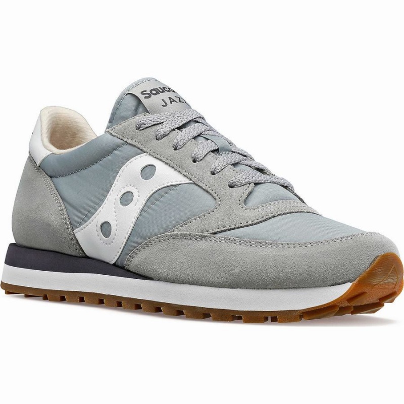 Saucony Jazz Original Férfi Utcai Cipő Szürke Fehér | Hungary S25437-C53