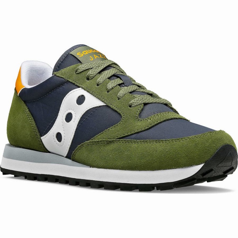 Saucony Jazz Original Férfi Utcai Cipő Zöld Sötétkék | Hungary S40395-B27