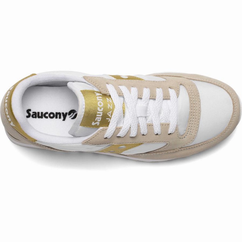 Saucony Jazz Original Női Utcai Cipő Fehér Arany | Hungary S93841-P24