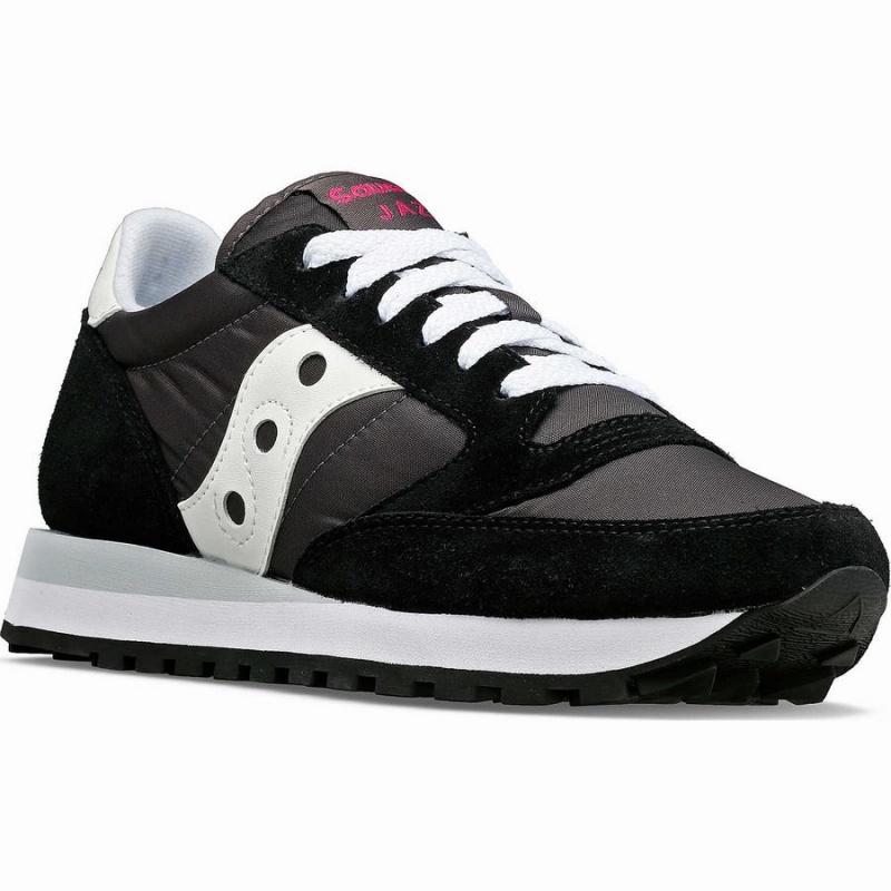 Saucony Jazz Original Női Utcai Cipő Fekete Fehér | Hungary S71562-C14