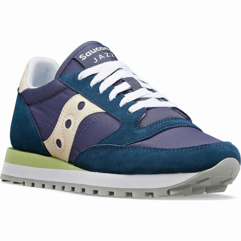 Saucony Jazz Original Női Utcai Cipő Sötétkék Krém | Hungary S56327-X57