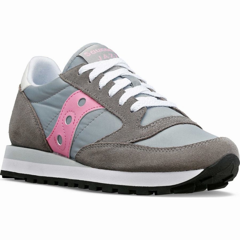 Saucony Jazz Original Női Utcai Cipő Szürke Rózsaszín | Hungary S50327-N38