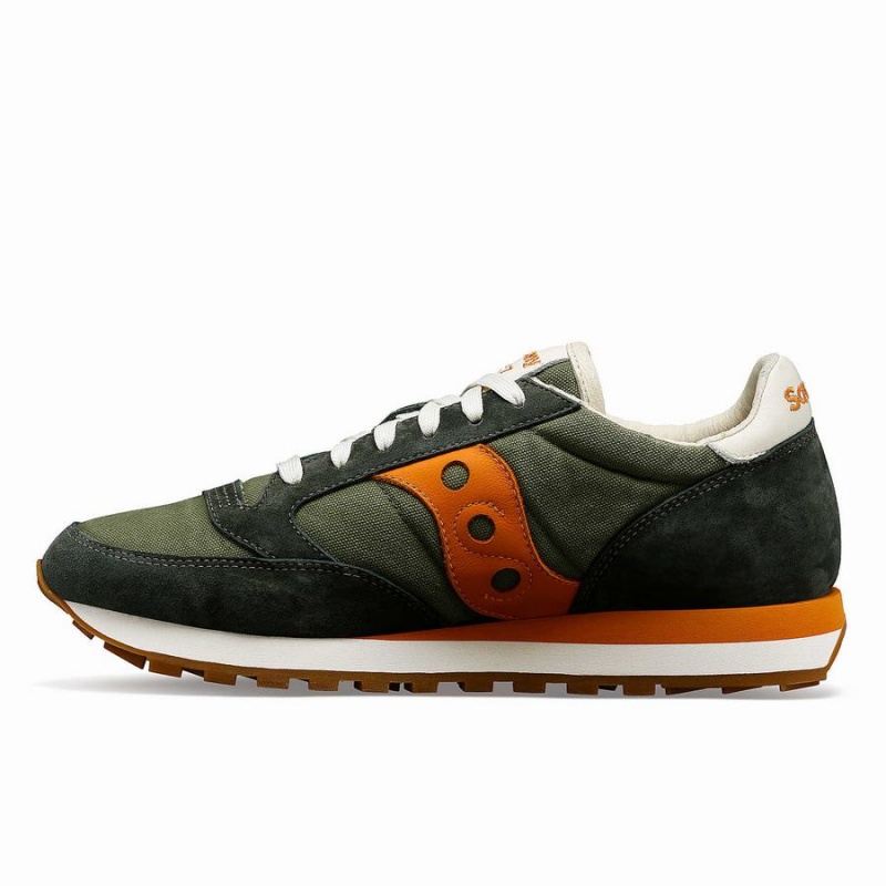 Saucony Jazz Original Stonewash Női Utcai Cipő Olivazöld Narancssárga | Hungary S89657-R08