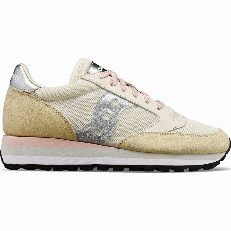 Saucony Jazz Triple Női Utcai Cipő Bézs Titán | Hungary S52863-X07