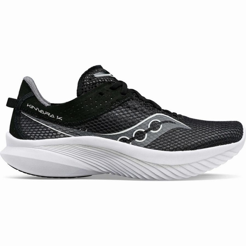 Saucony Kinvara 14 Wide Férfi Futócipő Fekete Fehér | Hungary S47108-M05