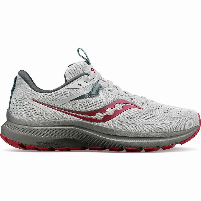 Saucony Omni 21 Női Futócipő Szürke Piros | Hungary S49173-B65