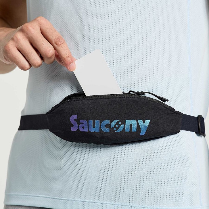 Saucony Outpace Run Belt Férfi Övtáska Fekete | Hungary S17294-D65