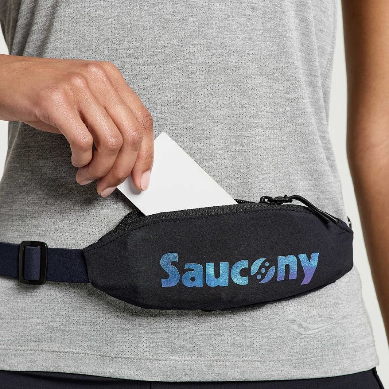 Saucony Outpace Run Belt Férfi Övtáska Fekete | Hungary S17294-D65