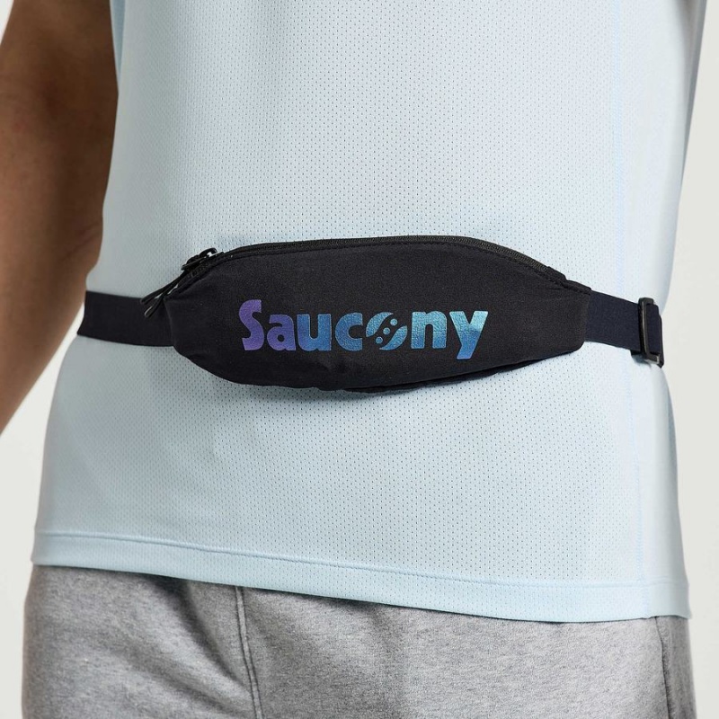 Saucony Outpace Run Belt Férfi Övtáska Fekete | Hungary S17294-D65