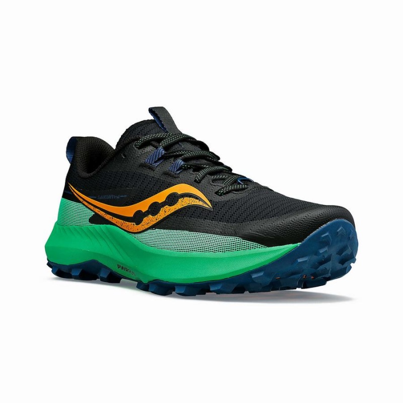 Saucony Peregrine 13 Férfi Futócipő Fekete Zöld | Hungary S30892-X48