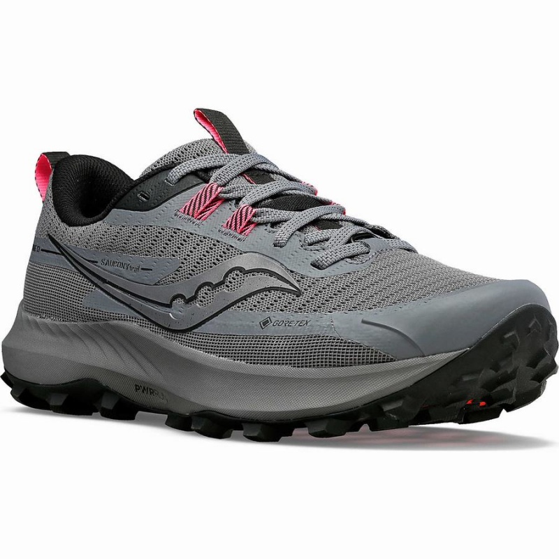 Saucony Peregrine 13 GTX Női Terepfutó Cipő Szürke Fekete | Hungary S53701-M10