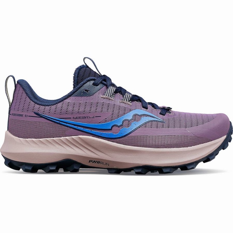 Saucony Peregrine 13 Női Terepfutó Cipő Lila Sötétkék | Hungary S50192-J85